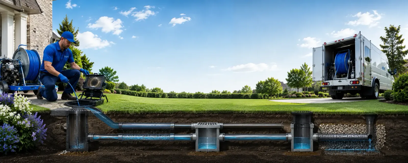 Outdoor drain cleaning information for Des Allemands, LA